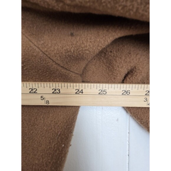 Lands End Coat Womens M Double Breasted Brown Wool Blend Winter Old Money Classy - Picture 7 of 9